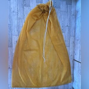 Mesh Yellow Laundry Bag/sports equipment bag with Drawstring